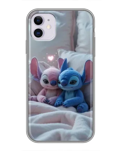 Чехол для iPhone 11 с картинкой «Плюшевые Стич Ангел»