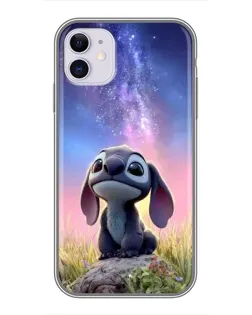 Чехол для iPhone 11 с картинкой «Стич на рассвете»