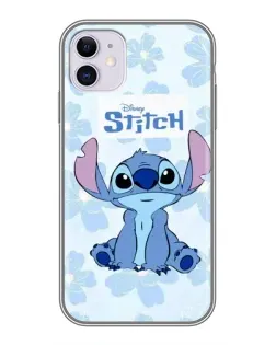 Чехол для iPhone 11 с картинкой «Stitch среди цветов»