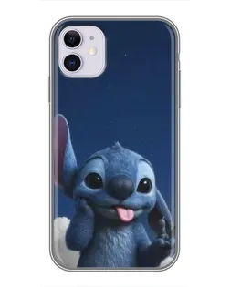 Чехол для iPhone 11 с картинкой «Стич в облаках»