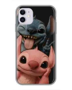 Чехол для iPhone 11 с картинкой «Стич и Ангел»