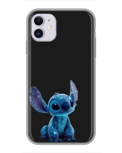 Чехол для iPhone 11 с картинкой «Стич на черном»