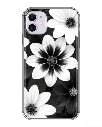Чохол для iPhone 11 з картинкою «Монохромні айстри» Чохол для iPhone 11 з картинкою «Монохромні айстри»