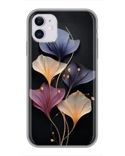 Чохол для iPhone 11 з картинкою «Лілові квіти грації»