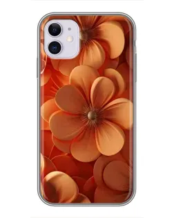 Чохол для iPhone 11 з картинкою «Помаранчева макро квітка»