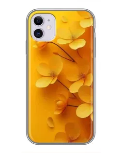Чохол для iPhone 11 з картинкою «Золоті пелюстки»
