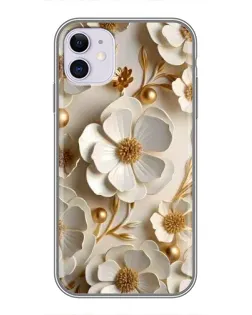 Чохол для iPhone 11 з картинкою «Білі паперові квіти»