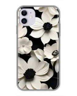 Чохол для iPhone 11 з картинкою «Об'ємні білі квіти»