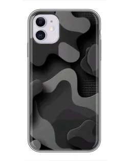 Чехол для iPhone 11 с картинкой «Темный абстрактный камуфляж»