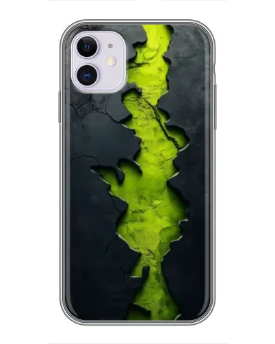 Чехол для iPhone 11 с картинкой «Салатовый разлом скалы» Чехол для iPhone 11 с картинкой «Салатовый разлом скалы»
