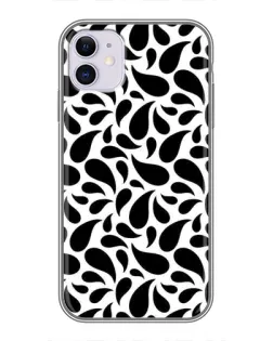 Чехол для iPhone 11 с картинкой «Контрастные черные капли»