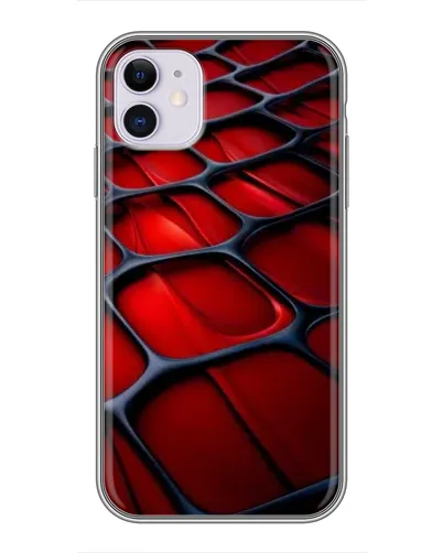 Чехол для iPhone 11 с картинкой «Красная глянцевая сетка» Чехол для iPhone 11 с картинкой «Красная глянцевая сетка»