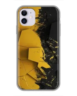 Чехол для iPhone 11 с картинкой «Золотые осколки геометрии»
