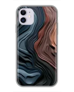 Чехол для iPhone 11 с картинкой «Цветные волны каньона»