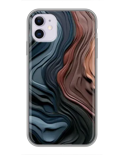 Чехол для iPhone 11 с картинкой «Цветные волны каньона» Чехол для iPhone 11 с картинкой «Цветные волны каньона»