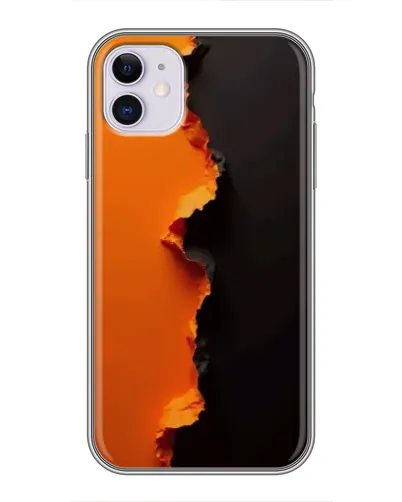Чехол для iPhone 11 с картинкой «Оранжевый разлом» Чехол для iPhone 11 с картинкой «Оранжевый разлом»