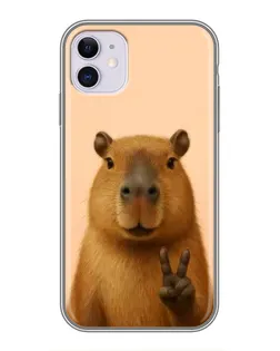 Чохол для iPhone 11 з картинкою «Капібара вікторія»