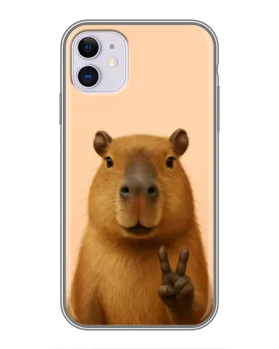 Чохол для iPhone 11 з картинкою «Капібара вікторія»