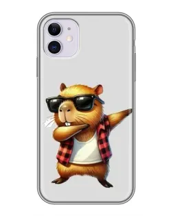 Чохол для iPhone 11 з картинкою «Капібара репер даб»