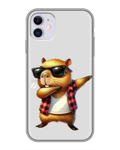 Чохол для iPhone 11 з картинкою «Капібара репер даб»