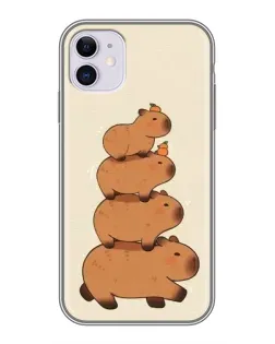 Чохол для iPhone 11 з картинкою «Вежа з капібар»