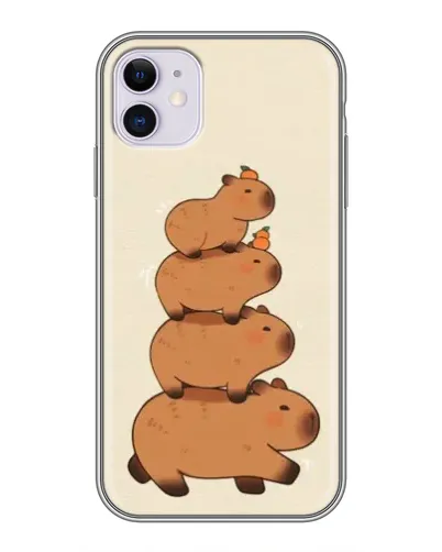 Чохол для iPhone 11 з картинкою «Вежа з капібар»