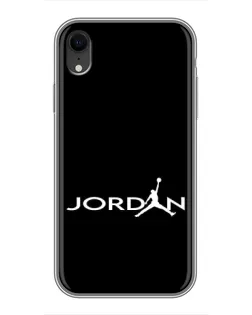 Чохол для iPhone Xr з картинкою «Jordan White Logo»