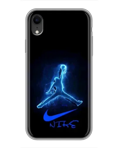 Чохол для iPhone Xr з картинкою «Jordan Neon Blue» Чохол для iPhone Xr з картинкою «Jordan Neon Blue»