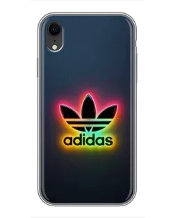 Чохол для iPhone Xr з картинкою «Неоновий Adidas»