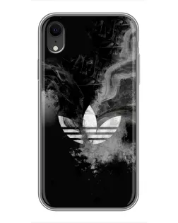 Чохол для iPhone Xr з картинкою «Абстрактний дим Adidas»