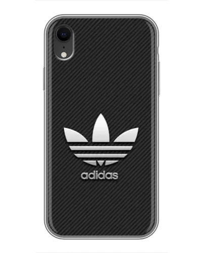 Чохол для iPhone Xr з картинкою «Adidas Карбонова текстура» Чохол для iPhone Xr з картинкою «Adidas Карбонова текстура»