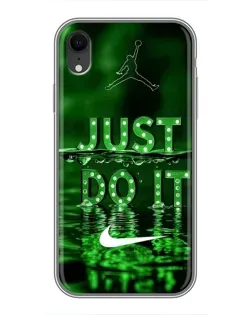 Чохол для iPhone Xr з картинкою «Зелений неоновий Nike»