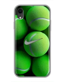 Чохол для iPhone Xr з картинкою «Тенісні м'ячі Найк»