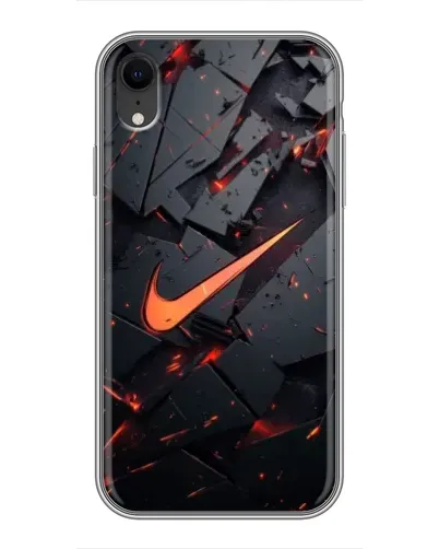 Чохол для iPhone Xr з картинкою «Nike — ефект розломів» Чохол для iPhone Xr з картинкою «Nike — ефект розломів»