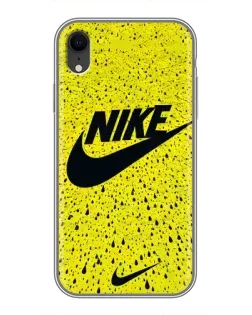 Чохол для iPhone Xr з картинкою «Жовтий текстурний Nike»