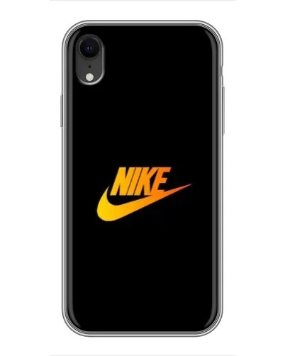 Чехол для iPhone Xr с картинкой «Золотой логотип Nike»