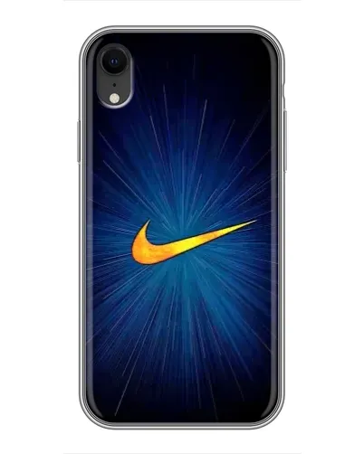 Чехол для iPhone Xr с картинкой «Синий пульс Nike» Чехол для iPhone Xr с картинкой «Синий пульс Nike»