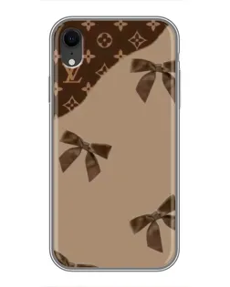Чохол для iPhone Xr з картинкою «LV — кавовий атлас»