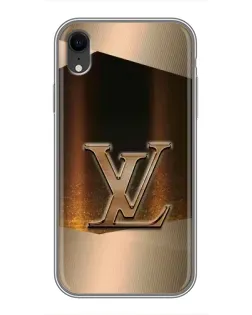 Чохол для iPhone Xr з картинкою «LV — золоте сяйво»