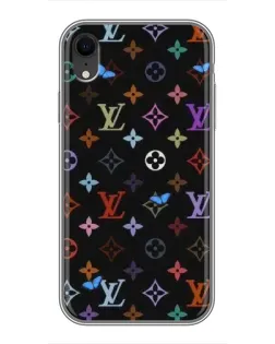 Чохол для iPhone Xr з картинкою «Кольорова монограма LV»