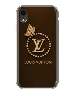 Чохол для iPhone Xr з картинкою «LV — золота печатка»