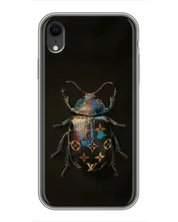 Чохол для iPhone Xr з картинкою «LV — мармуровий принт»