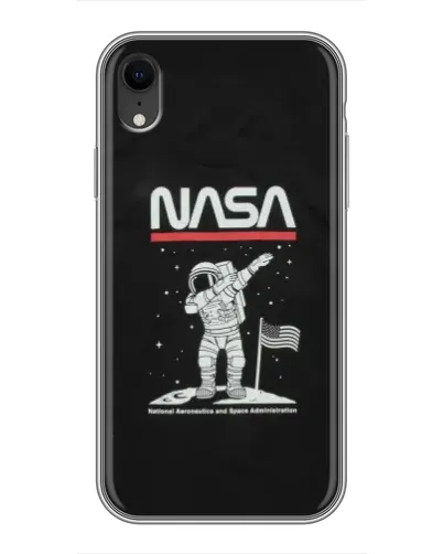Чохол для iPhone Xr з картинкою «NASA — крокуємо по Місяцю» Чохол для iPhone Xr з картинкою «NASA — крокуємо по Місяцю»
