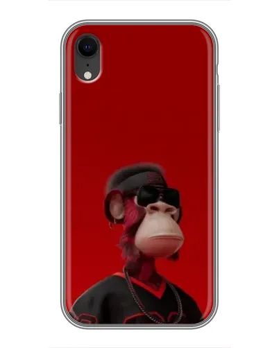 Чохол для iPhone Xr з картинкою «Bored Ape в червоному» Чохол для iPhone Xr з картинкою «Bored Ape в червоному»