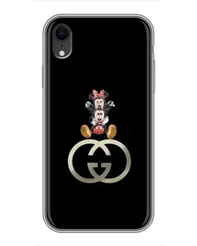 Чохол для iPhone Xr з картинкою «Мінні Маус на лого» Чохол для iPhone Xr з картинкою «Мінні Маус на лого»