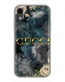 Чехол для iPhone Xr с картинкой «Абстрактные цветы Gucci»