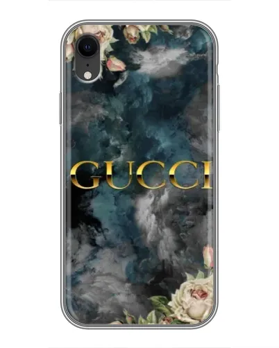 Чехол для iPhone Xr с картинкой «Абстрактные цветы Gucci»