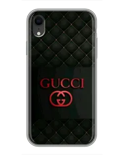 Чохол для iPhone Xr з картинкою «Gucci — стьобаний чорний»