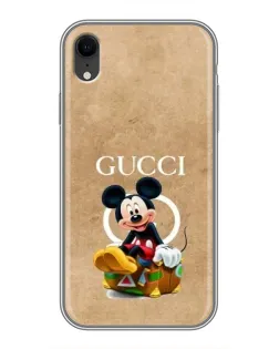 Чохол для iPhone Xr з картинкою «Міккі Маус Gucci — крафт»