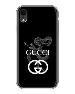 Чохол для iPhone Xr з картинкою «Gucci — срібна змія»